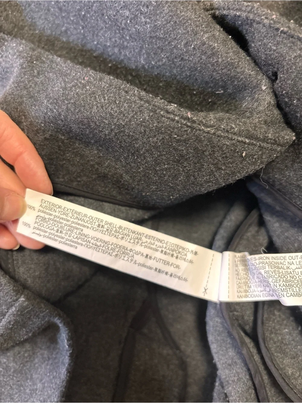 Zara tailored charcoal